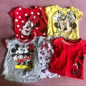 Lot of 5 Minnie Mouse Shirts